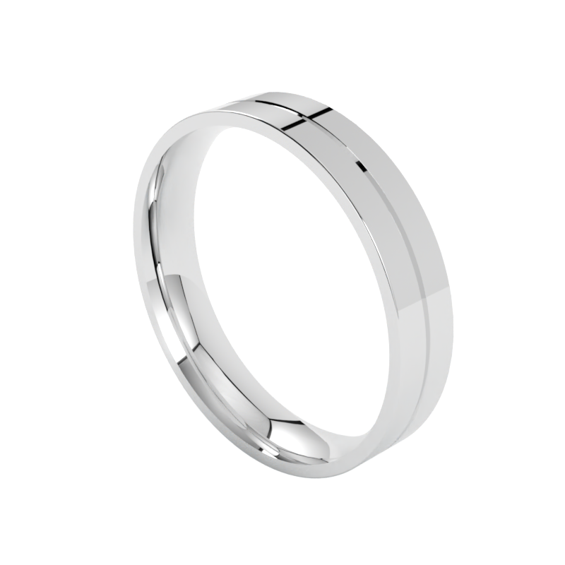 proste złote obrączki ślubne z białego złota